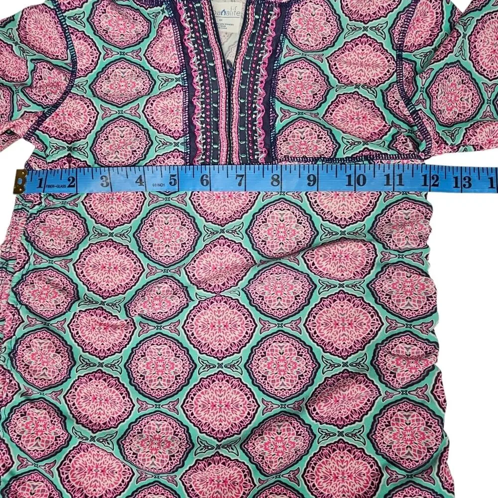 Cabana Life Azalea Shores Girl's Long Sleeve Rash Guard Size 6x